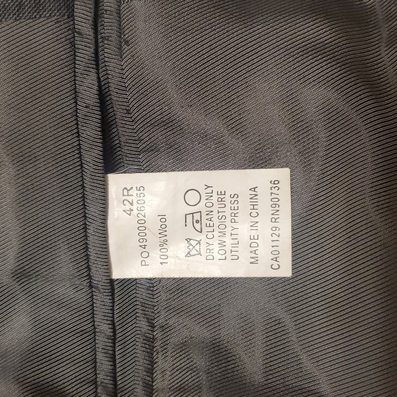 Calvin Klein Charcoal Blazer Suit Coat - Picture 8 of 11